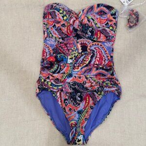 Anne Cole Multicolor Paisley One Piece Swimsuit